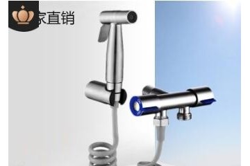 免打孔304不锈钢马桶喷枪套装增压 妇洗器小花洒马桶伴侣龙头厂家