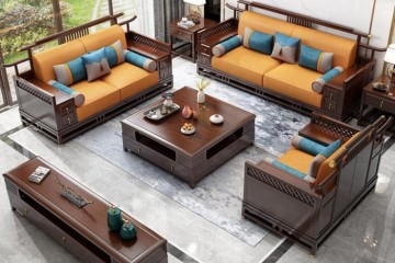 厂家新款冬夏两用实木沙发组合禅意中国风客厅白蜡木新中式木家具