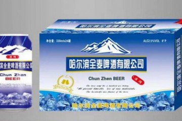 哈尔滨全麦冰纯啤酒
