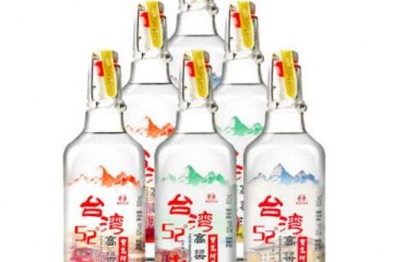 52°宝岛阿里山台湾高粱酒（高山酒）浓香风味白酒500ml*6瓶