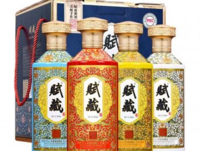 53°赋藏酒 景泰 酱香型白酒 纯粮坤沙 手提礼盒 整箱500ml*4瓶-- 玉环产业