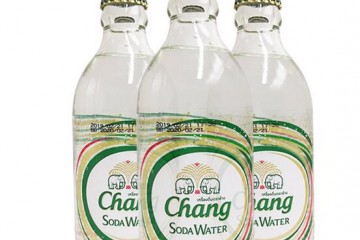 整箱泰国泰象大象牌苏打水气泡水325ml*24瓶