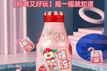汉口二厂嘿冻果冻汽水饮料爽滑Q弹盐渍荔枝乳酸菌饮料248Ml*12瓶