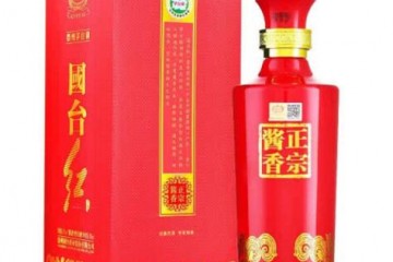 53° 贵州国台酒 国台红 酱香型白酒礼盒装单瓶装500ml