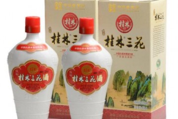 52°珍品瓷瓶桂林三花酒米香型白酒450ML（2瓶装）