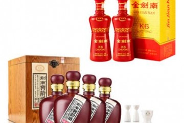 52°剑南春剑南窖龄酒（20）500ml*4+52°剑南春金剑南（K6）500ml*2
