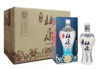 【2012年老酒】50°河南杜康酒绵柔四星 浓香型白酒青花瓷瓶 500ml（整箱6瓶装）