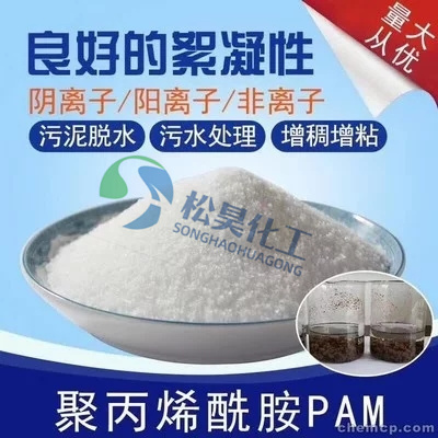 聚丙烯酰胺工业级污水处理PAM 污泥水处理用阳离子聚丙烯酰胺